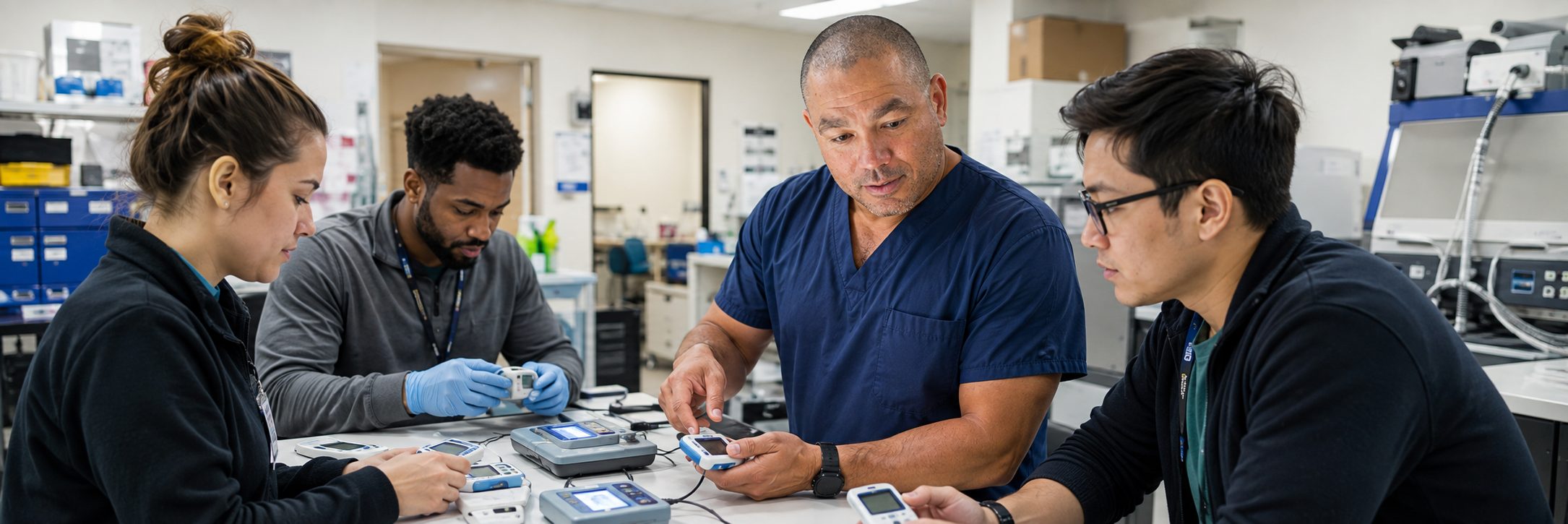 Clinical laboratory analyzer service and maintenance | BiomedRx HTM services Clinical laboratory analyzer service and preventive maintenance by biomedical technicians